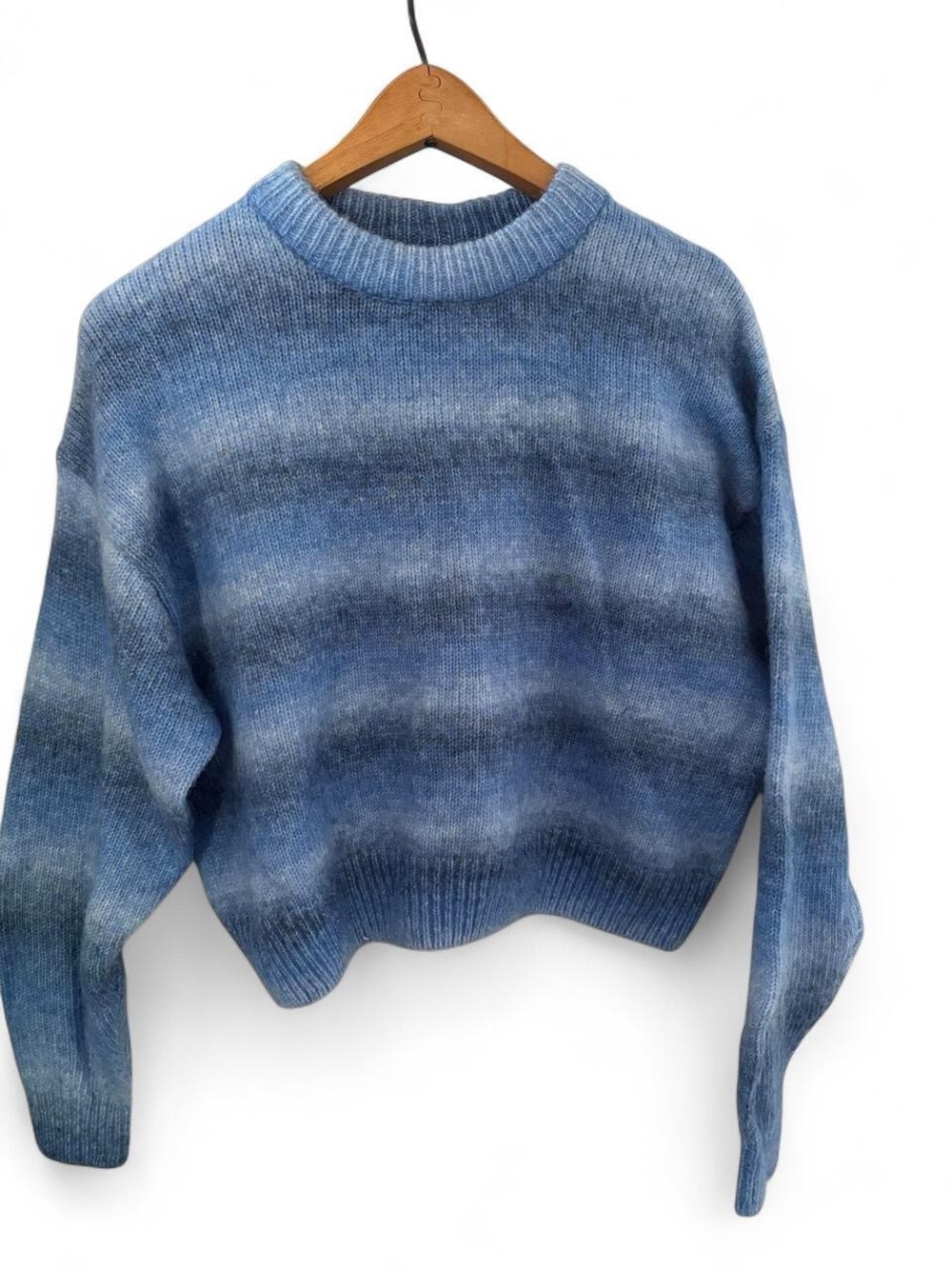 H&M Blue Ombre Crewneck Sweater